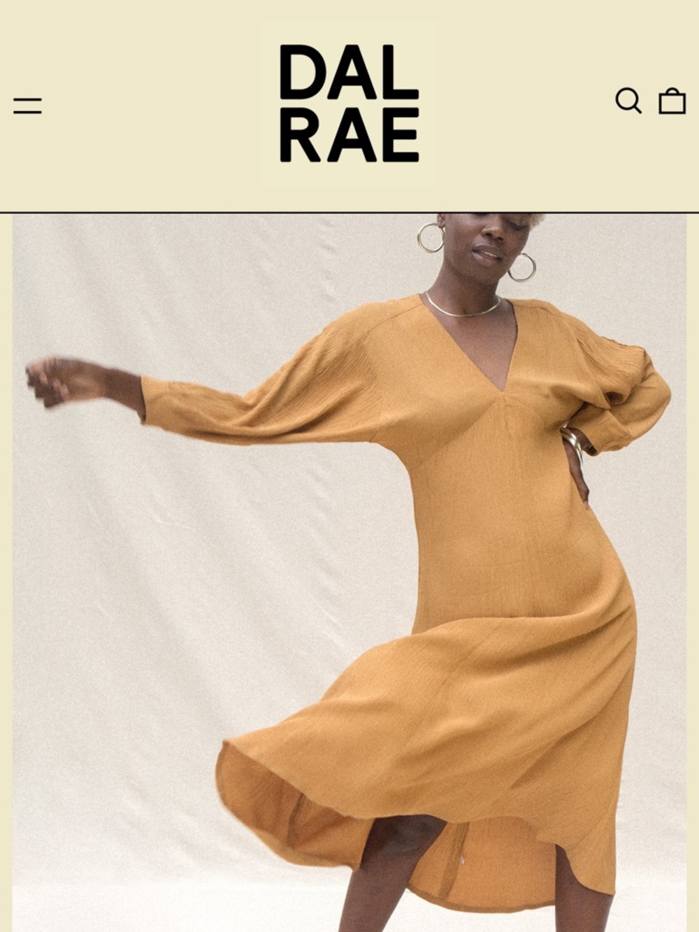 Dal Rae Jimena Dress- marigold crinkle